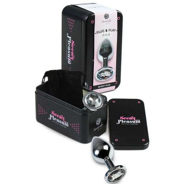 Plug anale in alluminio lucidato con vetro, impermeabile e riscaldabile
